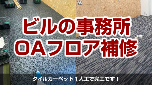 【ビルの事務所OAフロア改修工事(TN-100)】東京都板橋区